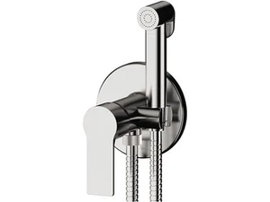 ENERGY - Wall-mounted chromed brass bidet mixer with spray _ Remer Rubinetterie